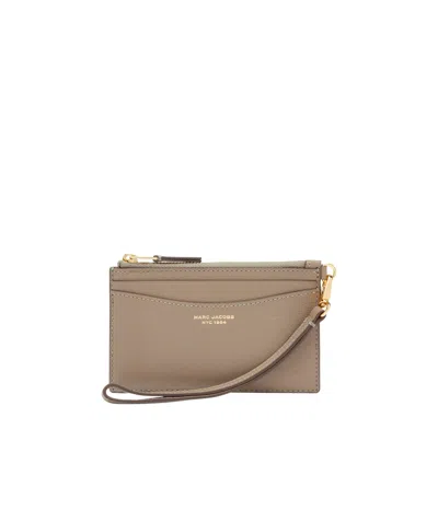 Marc Jacobs The Slim 84 Wristlet Wallet In Cement Color