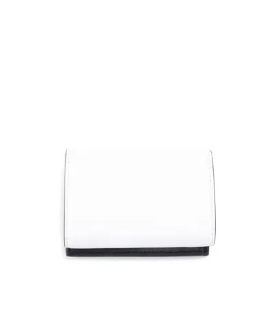 Marni Folding Wallet In White/black