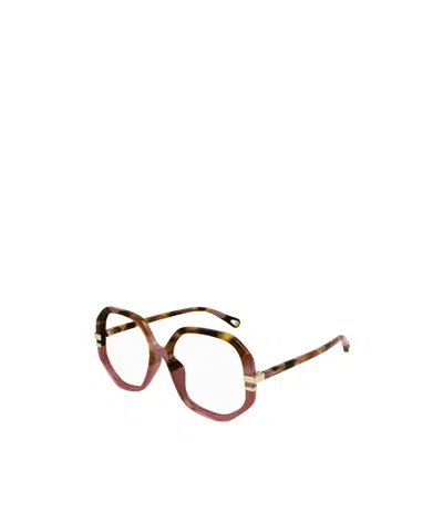 Chloé Geometrically Framed Flat Mirror In Brown