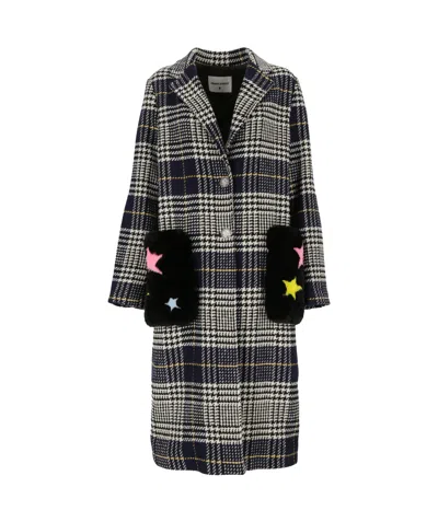 Front Street Long-sleeved Coat In Black