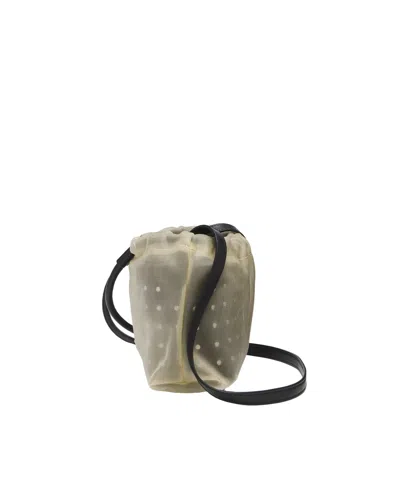 Alexander Mcqueen Women Two-tone Leather And Tulle Nebula Crossbody Bag In Multicoloured