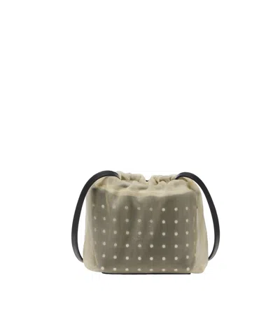 Alexander Mcqueen Women Two-tone Leather And Tulle Nebula Crossbody Bag In Multicoloured