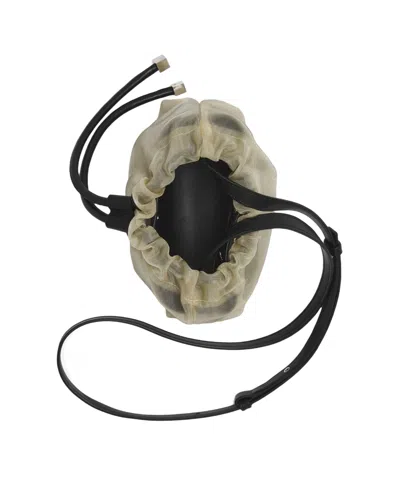 Alexander Mcqueen Women Two-tone Leather And Tulle Nebula Crossbody Bag In Multicoloured