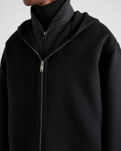 Prada Wool Jacket In Black