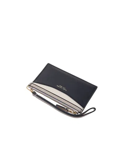 Marc Jacobs The Top-zip Leather Wallet In Black/multicolor