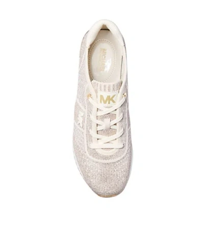 Michael Michael Kors Laced Sneakers In Champagne-colored
