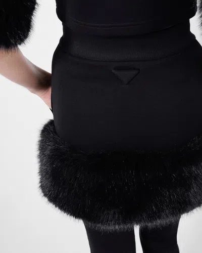 Prada Circle Skirt A-line Silhouette In Black