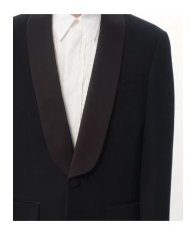 Valentino Men's Grain De Poudre Shawl Sport Coat In Black