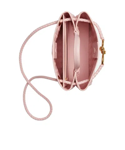 Bottega Veneta Small Andiamo Intrecciato Shoulder Bag In 6863 Rose-muse Brass-rose