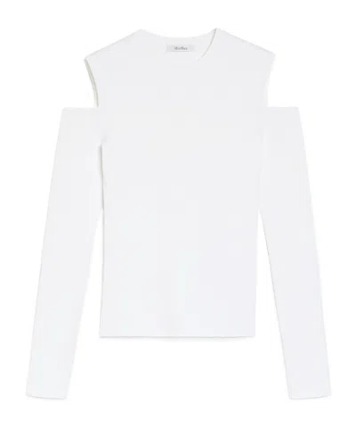 Max Mara Vik Cold Shoulder Sweater In Neutrophil
