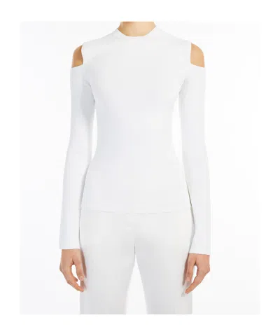 Max Mara Vik Cold Shoulder Sweater In Neutrophil