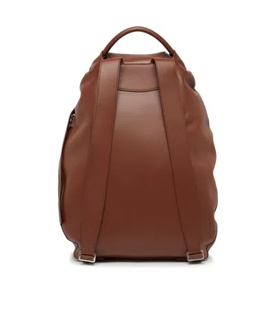 Loewe Logo Backpack In Brown