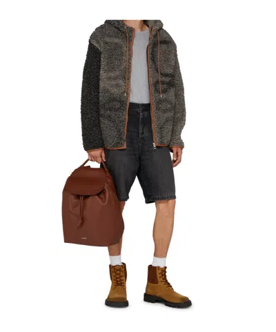 Loewe Logo Backpack In Brown