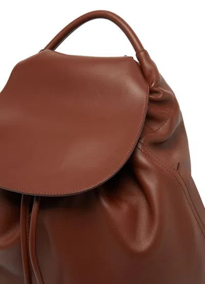 Loewe Logo Backpack In Brown