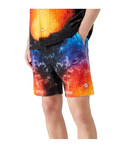 Casablanca 'the Gradient Towelling' Bermuda Shorts In Blue