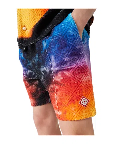 Casablanca 'the Gradient Towelling' Bermuda Shorts In Blue