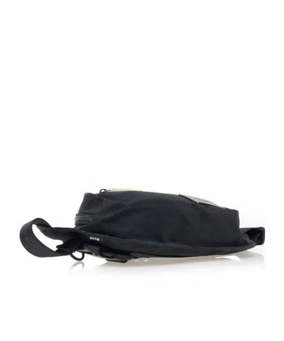 Msgm Zippered Waist Pack In Black