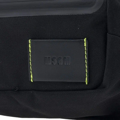 Msgm Zippered Waist Pack In Black
