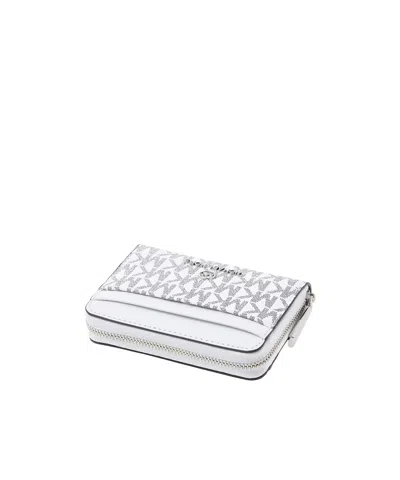 Michael Kors Zipper Wallet In White