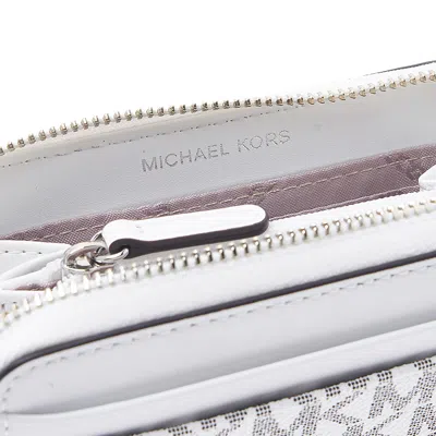 Michael Kors Zipper Wallet In White