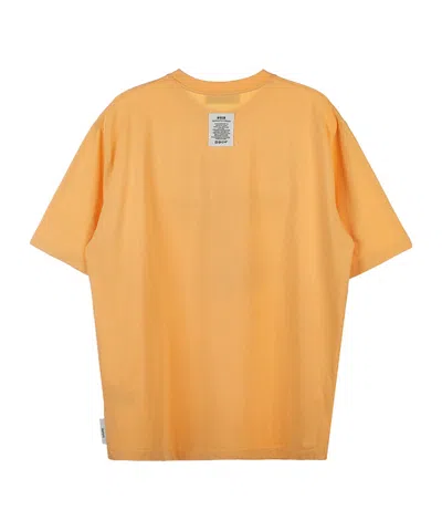 Msgm Short-sleeved T-shirt In Orange