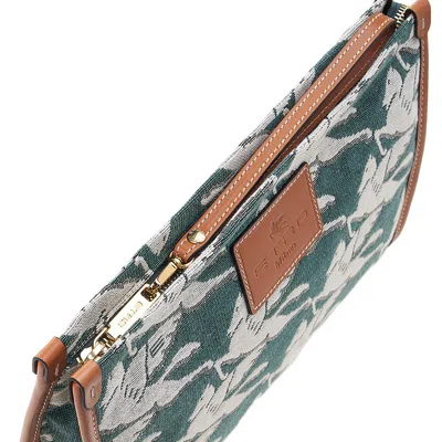 Etro Pattern Clutch In Brown