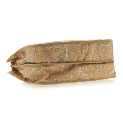 Etro Pattern Clutch In Brown