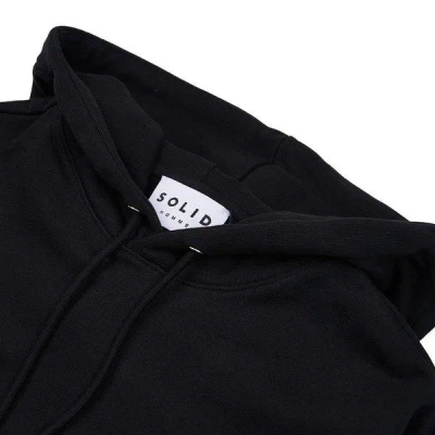 Solid Homme Long-sleeved Sweater In Black