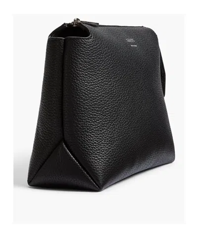 Khaite Lina Suede Crossbody Bag In Black