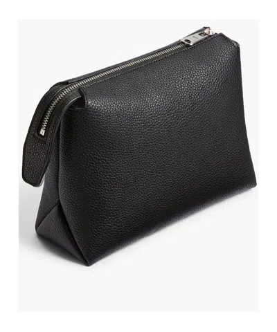 Khaite Lina Suede Crossbody Bag In Black