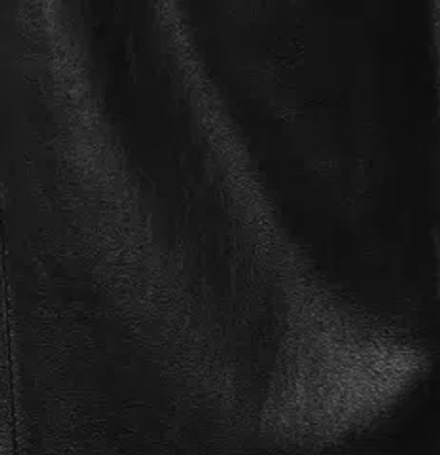 Khaite Ashford Pleated Leather Pants In Black