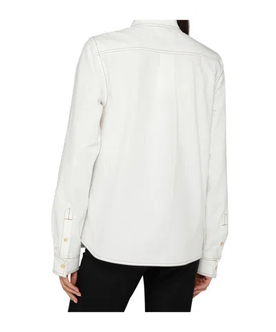 Totême Tumbled Organic Cotton Shirt In White
