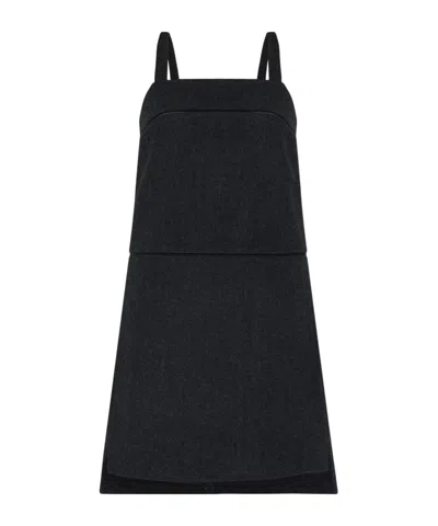 Max Mara A-line Dress In Dark Gray