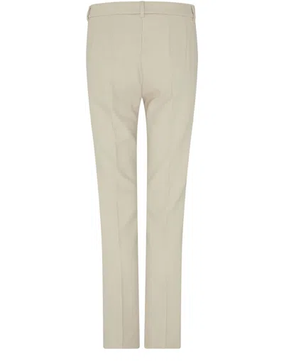 Max Mara Belt-loop Casual Pants In Nude