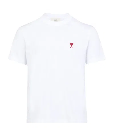 Ami Alexandre Mattiussi Ami Paris Ami De Coeur White Oversize T Shirt