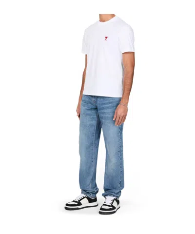 Ami Alexandre Mattiussi Ami Paris Ami De Coeur White Oversize T Shirt
