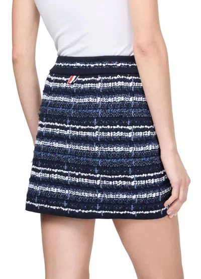 Thom Browne Pattern Skirt In Black