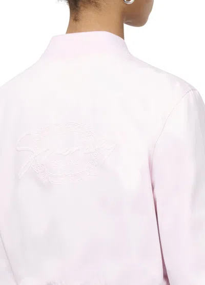 Givenchy Blouson With Back Embroidery In Pink