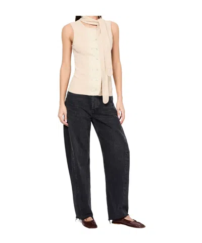 Lemaire Sleeveless Vest In Beige