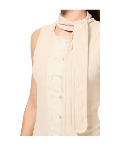 Lemaire Sleeveless Vest In Beige