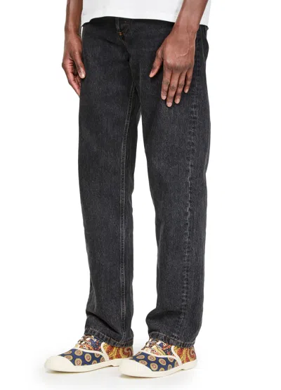 Valentino Sneaker Bay By Bay Denim Print In White