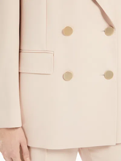 Max Mara Wool Satin Blazer In White