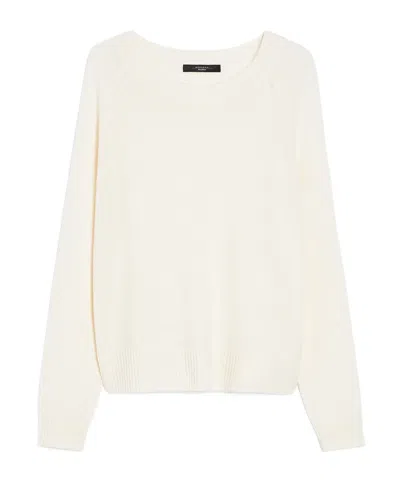 Weekend Max Mara Weekend Maxmara Ghiacci Jumper Ivory In Beige