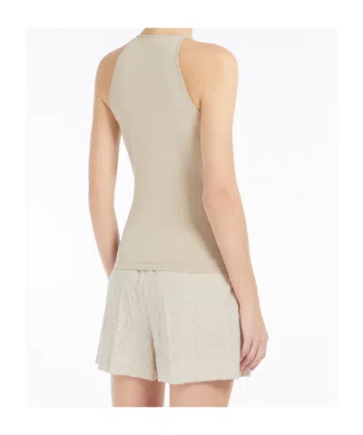 Max Mara Sleeveless Top In Acid Green