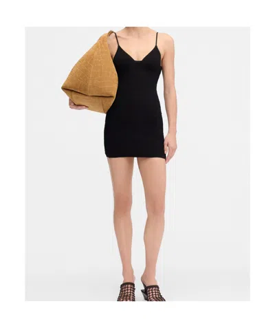 Jacquemus Women's La Mini Robe Scala In Black