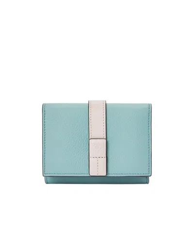 Loewe Three-fold Wallet In Water Color/shallow Ghost