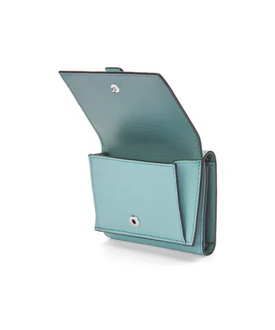 Loewe Three-fold Wallet In Water Color/shallow Ghost