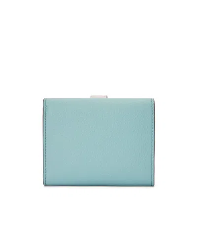 Loewe Three-fold Wallet In Water Color/shallow Ghost