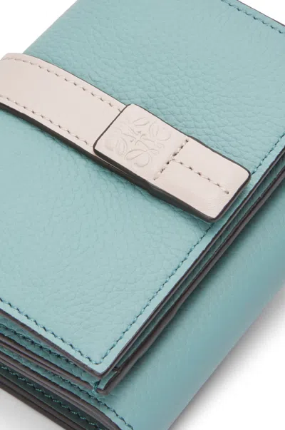 Loewe Three-fold Wallet In Water Color/shallow Ghost