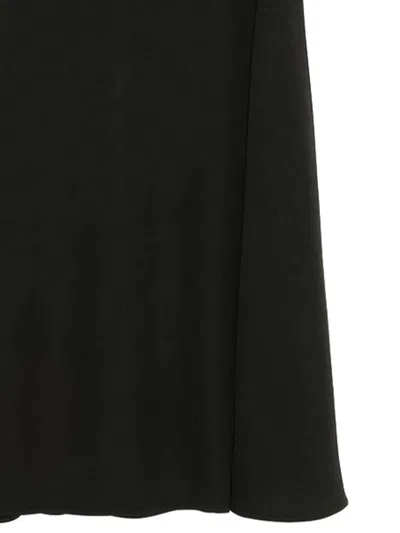 Valentino Silk Midi Dress In Black
